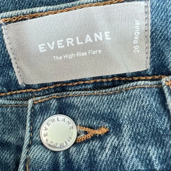 EVERLANE The High Rise Flare Jeans Size 26 - Picture 8 of 12